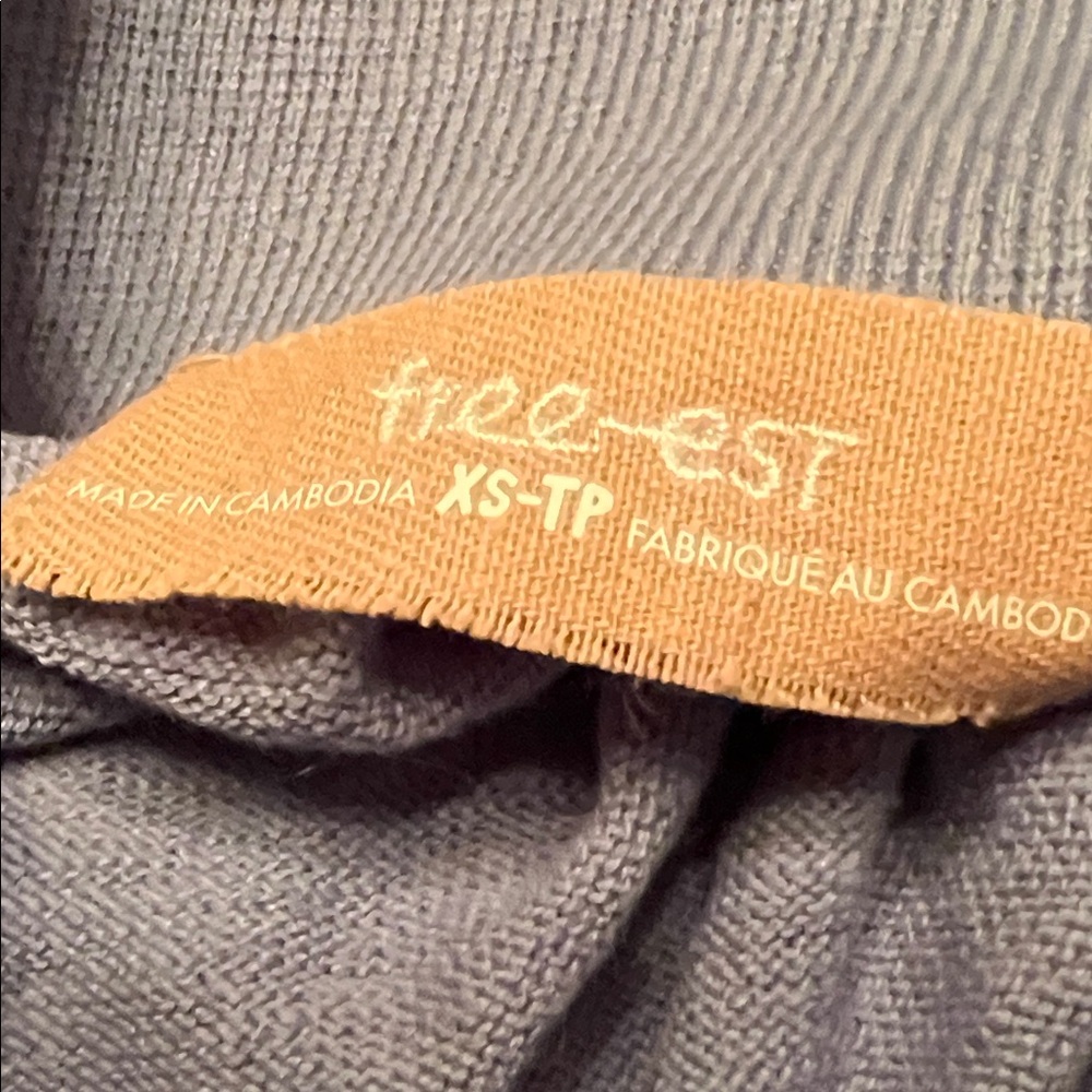 Free People Set Sky Blue Knit Top and Pants Set - Picture 4 of 5